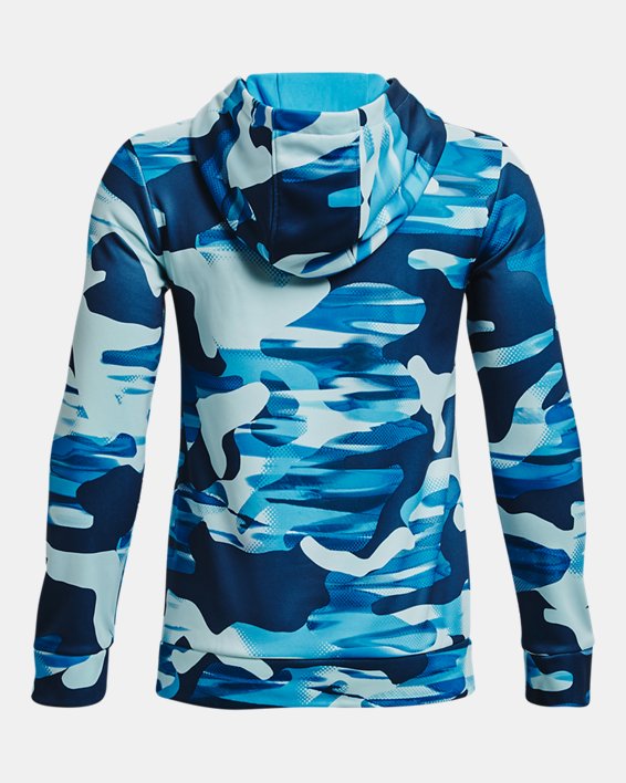 Sudadera con Capucha Armour Fleece® Printed para Niño, Blue, pdpMainDesktop image number 1